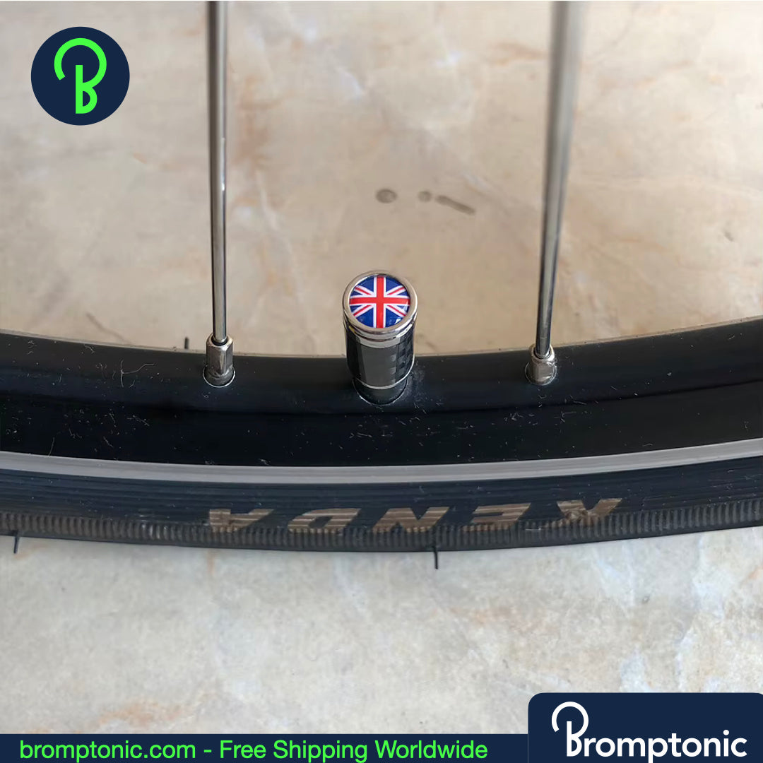 Brompton Union Jack Ventilkappen - Schrader (A/C/G Line)