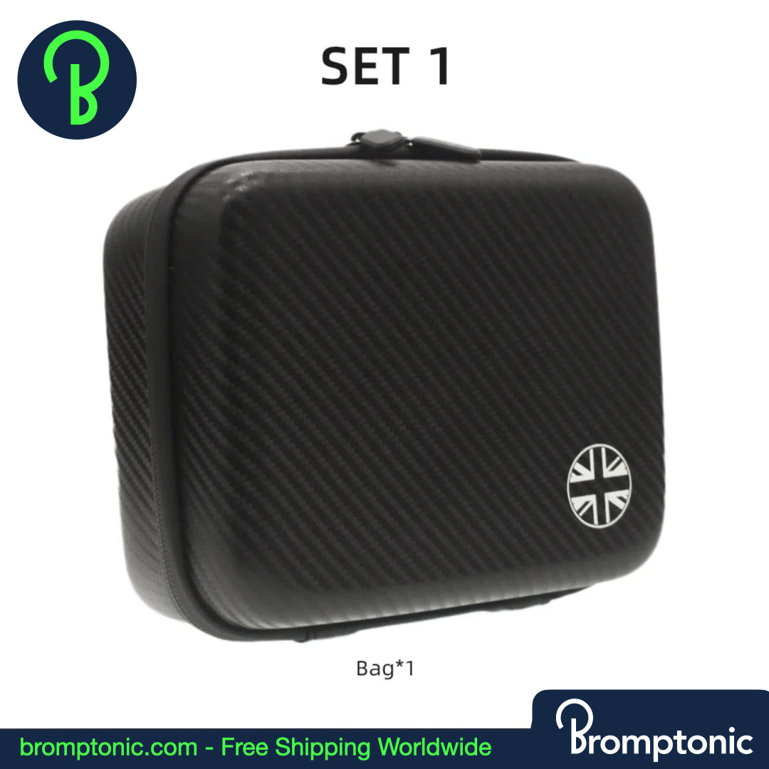 Brompton Mini Hard Case Fronttasche - 2.8L (Carbon-Muster / 10" Schwarz)