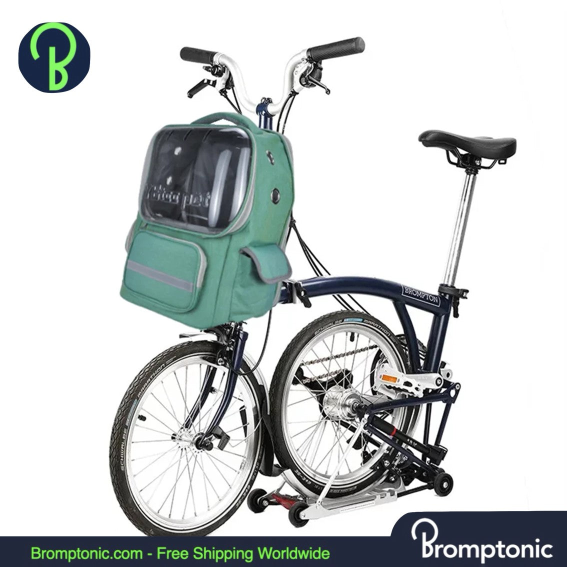 Brompton Dog & Cat Pet Carrier Backpack – Breathable & Foldable