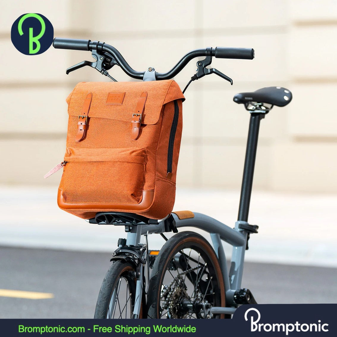 Brompton Faltrad-Rucksack 8.3L - Retro Multifunktions-Stadttasche