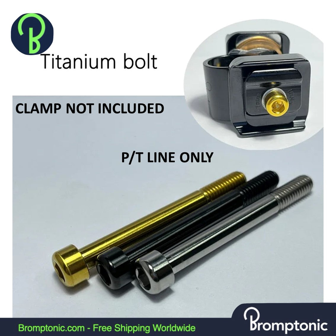 Brompton Titanium Alloy Sattelstützenklemme Schraube für P Line T Line