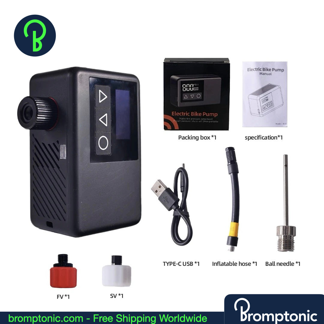 Brompton Elektrische Mini-Pumpe - 120 PSI Smart Pocket Inflator